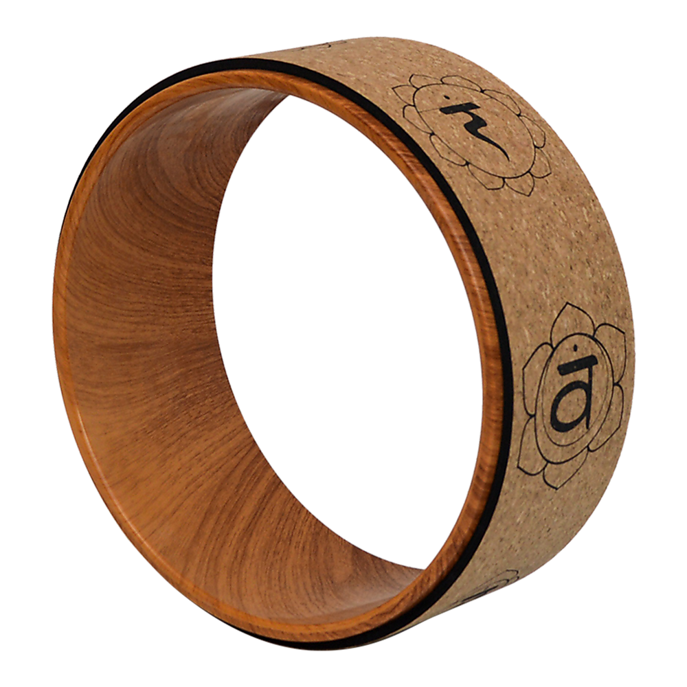 Yoga Pilates Wheel Cork Circle Prop Back Chest Hips Abdomen Stretch Roller - Sports & Fitness > Exercise Gym & Fitness