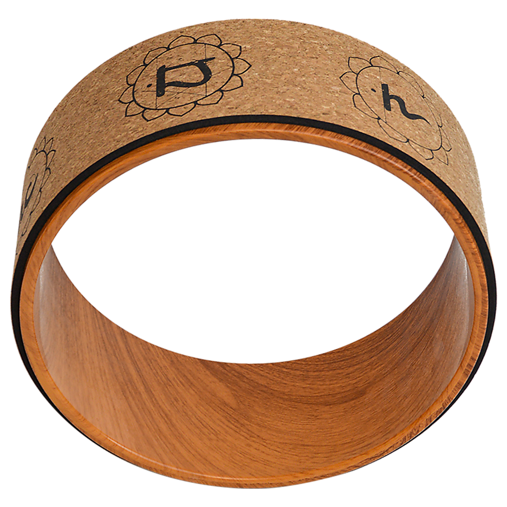 Yoga Pilates Wheel Cork Circle Prop Back Chest Hips Abdomen Stretch Roller - Sports & Fitness > Exercise Gym & Fitness