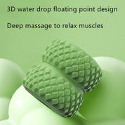 Purple 3D Water-Drop & 26-Wheel Premium Yoga Massage Roller: Deep Muscle Relaxation and Body Shaping in One Portable Tool