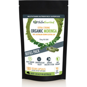 REFILL BAG - Organic Moringa Leaf Capsules - 180 Vegan Capsules - Health & Beauty > Nutrition & Supplements > Vitamins