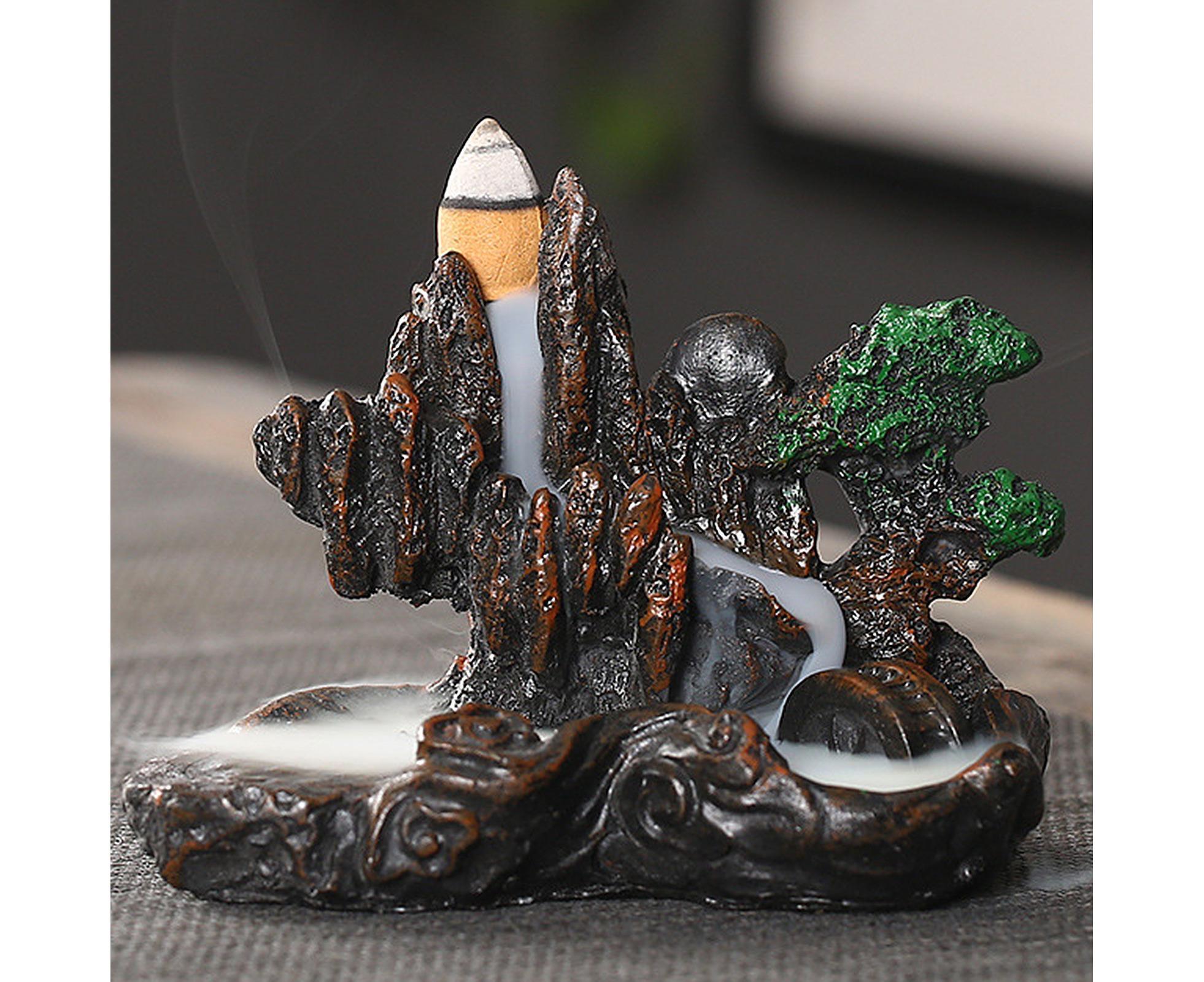 Resin Mountains Rivers Incense Burners Holder Censer Aromatherapy Home Decor- 6