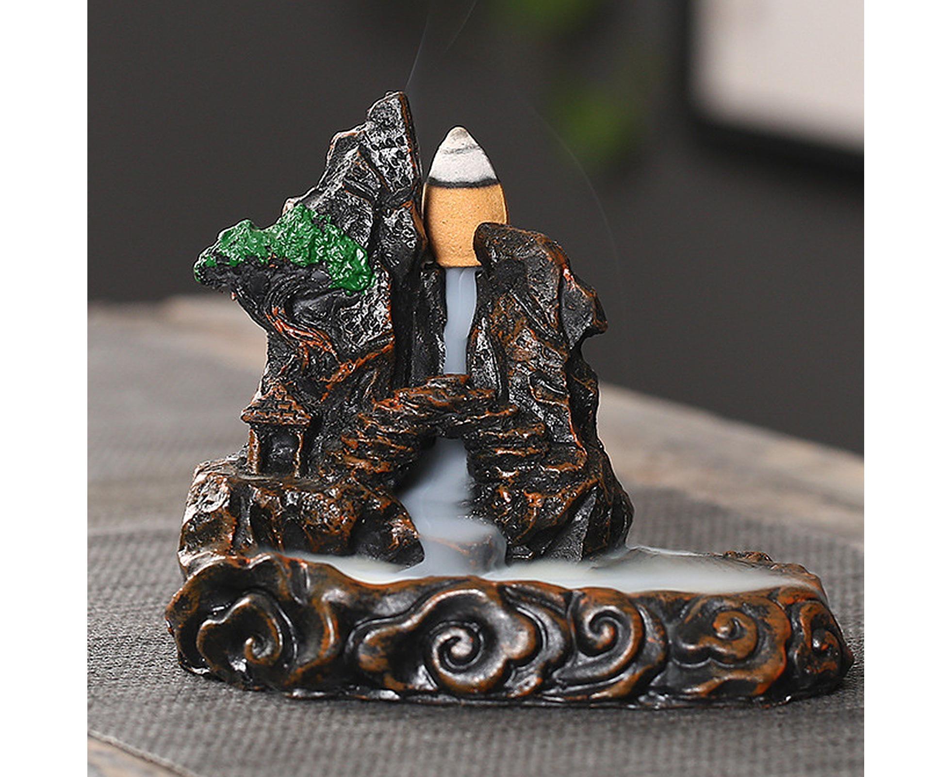 Resin Mountains Rivers Incense Burners Holder Censer Aromatherapy Home Decor- 12