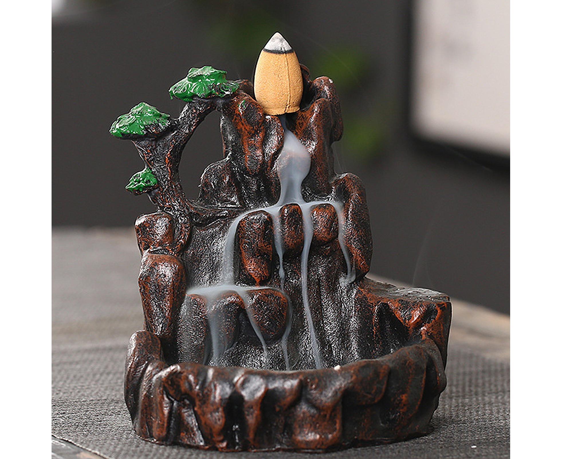 Resin Mountains Rivers Incense Burners Holder Censer Aromatherapy Home Decor- 6
