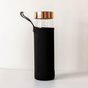 Rose Gold Crystal Bottle with Gemstone Base and Tea Infuser - Food & Beverage > Pantry > Teas & Accessories