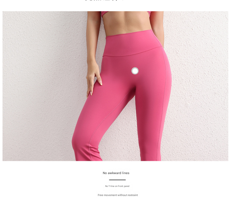 S Blue High Waist Flare Yoga Pants - Women's Bootcut Leggings - Peach Lift, Quick Dry, Workout & Fitness Pants