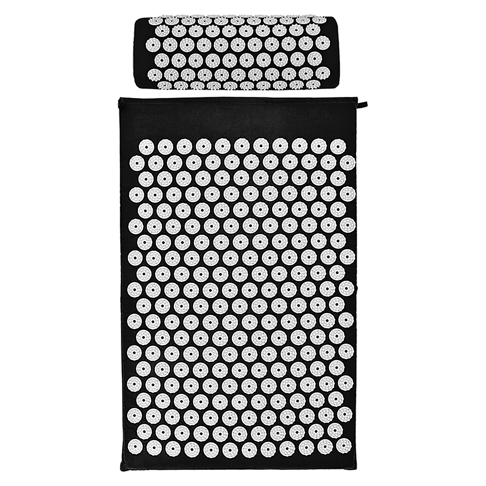 Massage Acupressure Yoga Mat With Pillow Sit Mats Cut Pain Stress Soreness - Sports & Fitness > Exercise Gym & Fitness