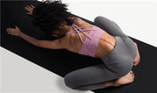 Size L White Cross-Back Premium Yoga Sports Bra for Women - High Support & Shockproof Fitness Bra