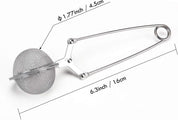 Snap Ball Tea Strainer,  3 Pack Premium Stainless Steel Tea Infuser with Handle for Loose Leaf Tea Fine Mesh Tea Balls Filter Infusers