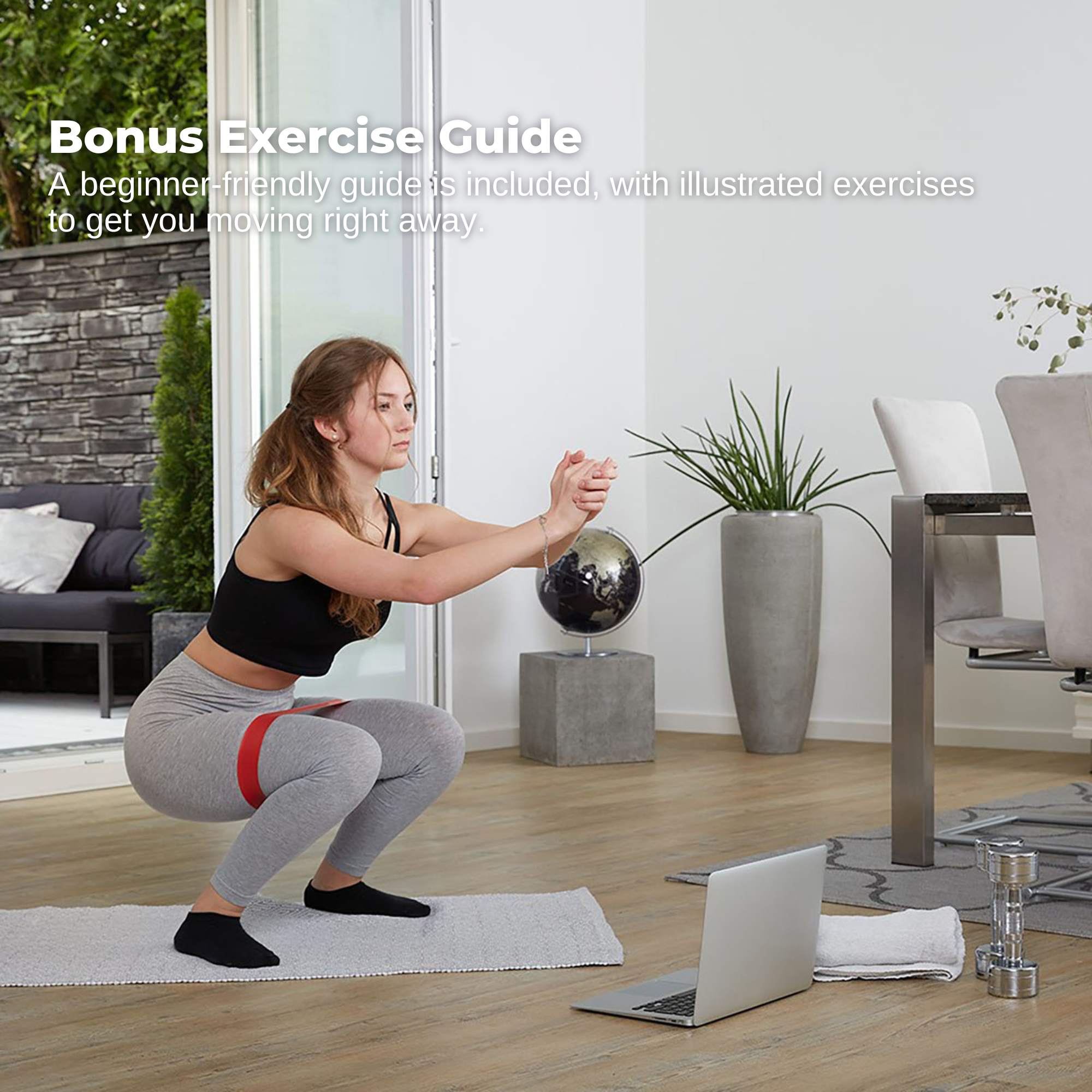 Social Hike Resistance Bands 5-Pack – Anti-Slip Latex Workout Loops 2.3–18.1kg