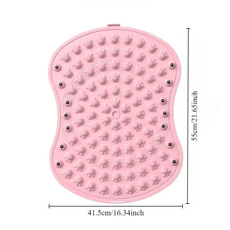Soft TPE Foot Massage Mat Non-Slip Comfort Pad for Home Bathroom Use - Pink