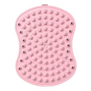 Soft TPE Foot Massage Mat Non-Slip Comfort Pad for Home Bathroom Use - Pink