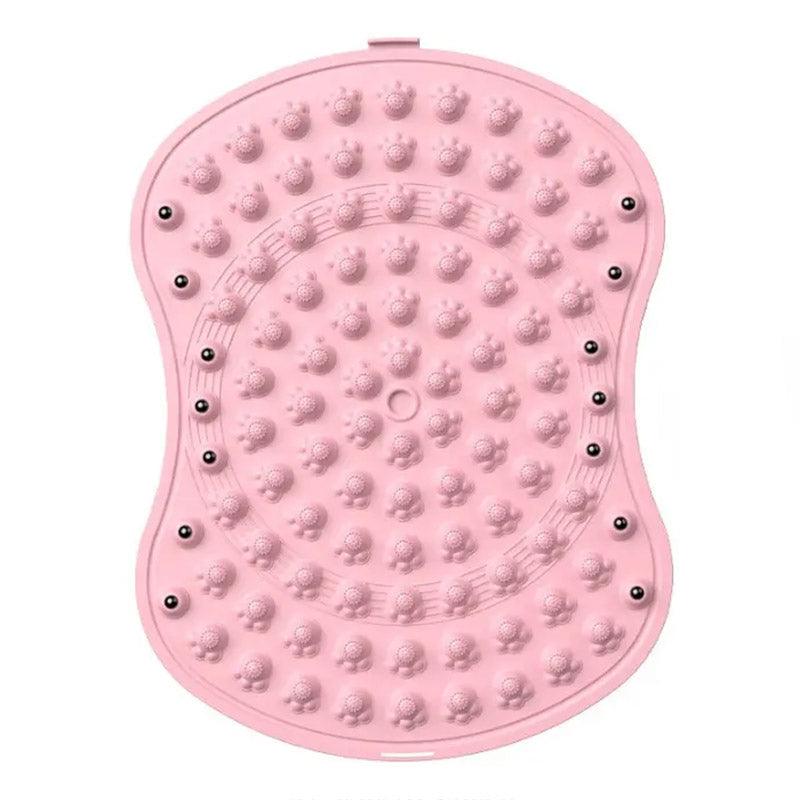 Soft TPE Foot Massage Mat Non-Slip Comfort Pad for Home Bathroom Use - Blue