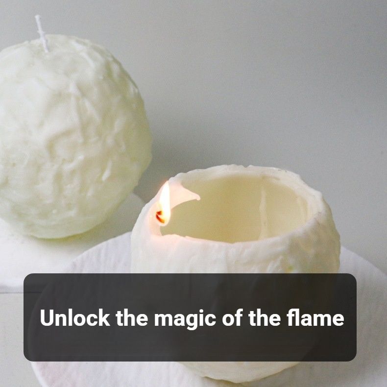 Spiral Scented Candle White