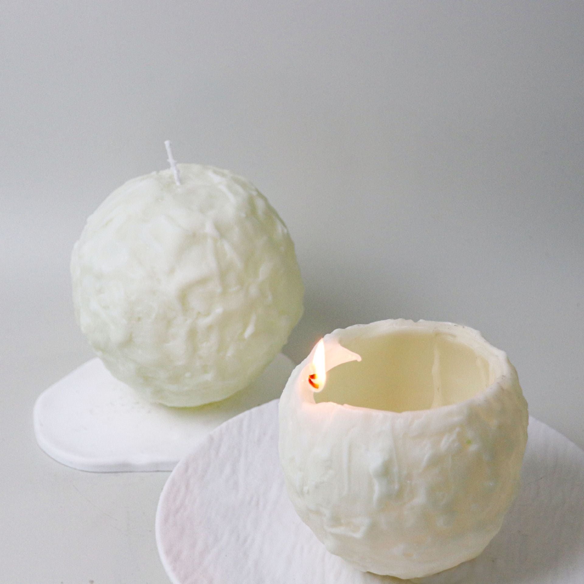 Spiral Scented Candle White