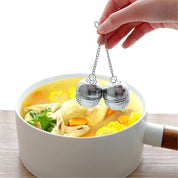 Stainless Steel Mesh Tea Infuser, Heavy Duty Tea Ball, Tea Strainer Tea Diffuser Tea Steeper for Filtering Tea,Tea Infusers for Loose Tea, 1 Pcs, 1.57x1.57 1.57" x 1.57" Silver*1