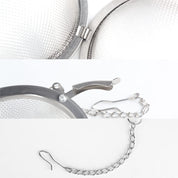 Stainless Steel Tea Egg - Loose Tea Filter - Tea Strainer - Tea Ball - Herb Ball - Spice Filter - Tea Infuser - Reusable Tea Bag - Kitchen Accessories - Gift for Tea Lover - Dishwasher Safe - Teapot Filter - Silver - 2 Pieces