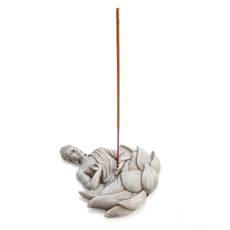 stone buddha incense stick holder