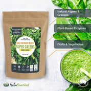 Super Greens Powder - Energising Superfood Blend - Nutrients and Vitamins of 20 Greens - 300g - Commercial > Commercial