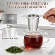 Tea infuser,Stainless Steel Tea Steeper and Strainer, Tea Strainers for Loose Tea - Reusable Durable Infuser for Brewing Tea and Coffee