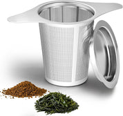 Tea infuser,Stainless Steel Tea Steeper and Strainer, Tea Strainers for Loose Tea - Reusable Durable Infuser for Brewing Tea and Coffee