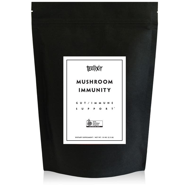 bag of teelixir organic mushroom immunity powdered supplement