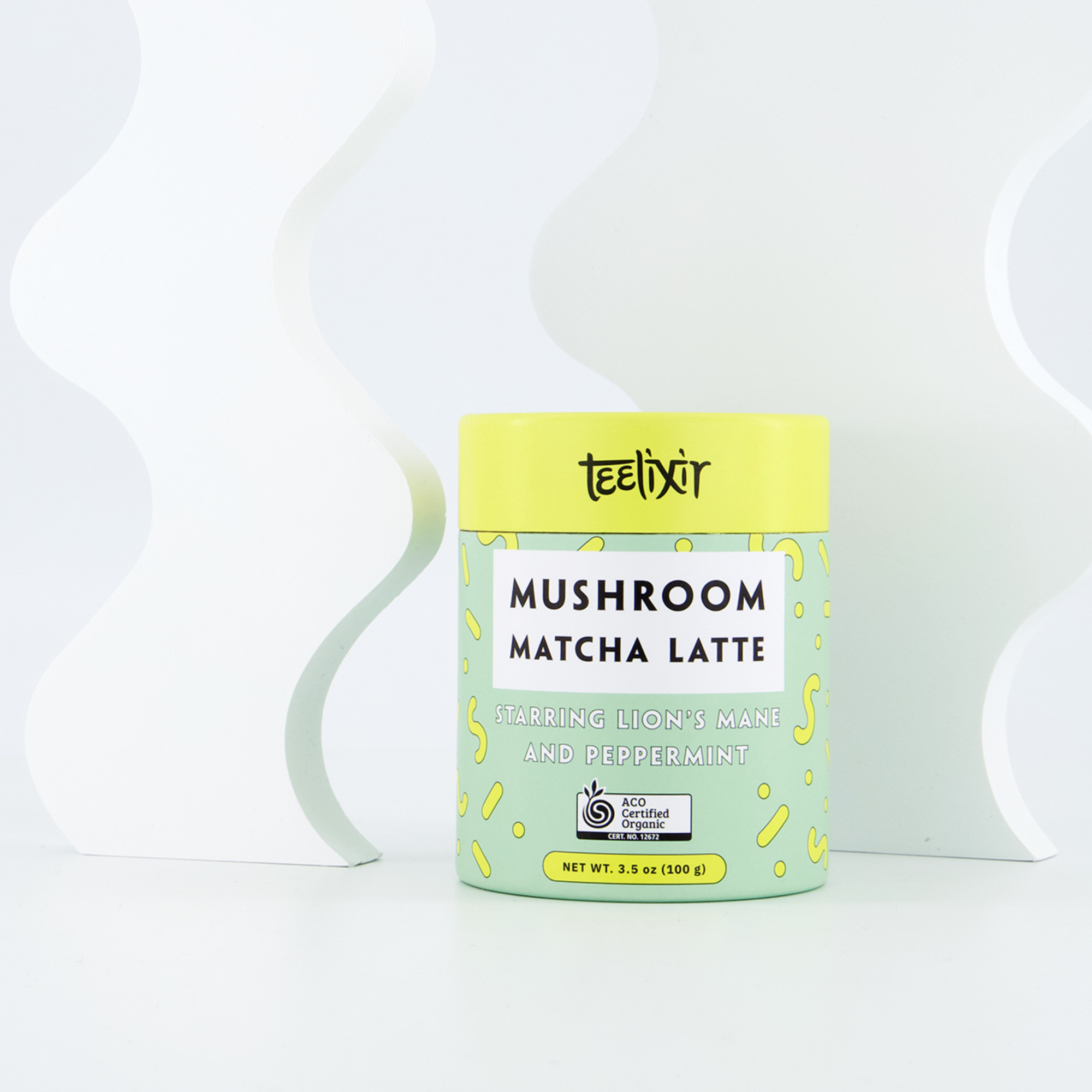 teelixirs mushroom matcha latte powder