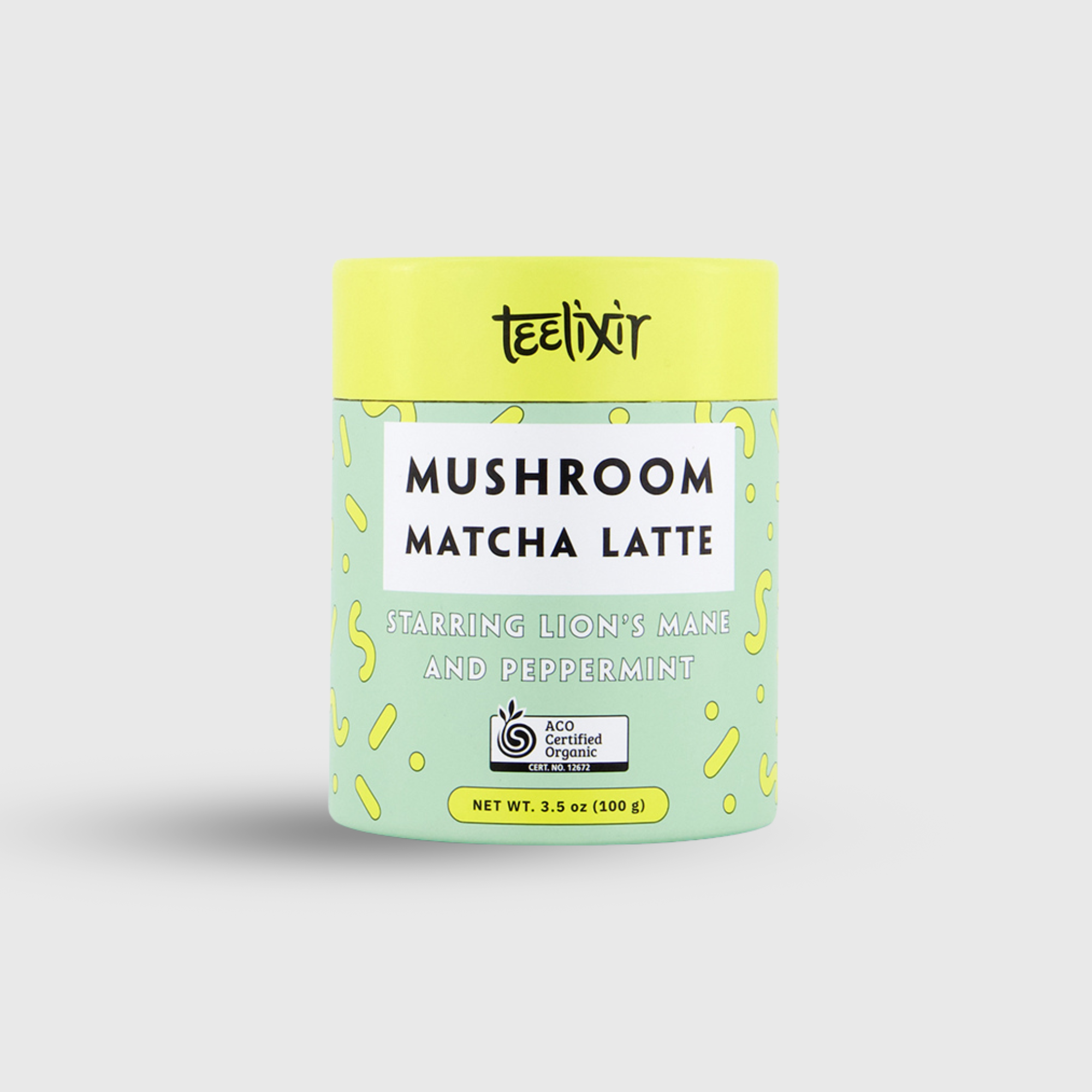 organic mushroom matcha latte powder