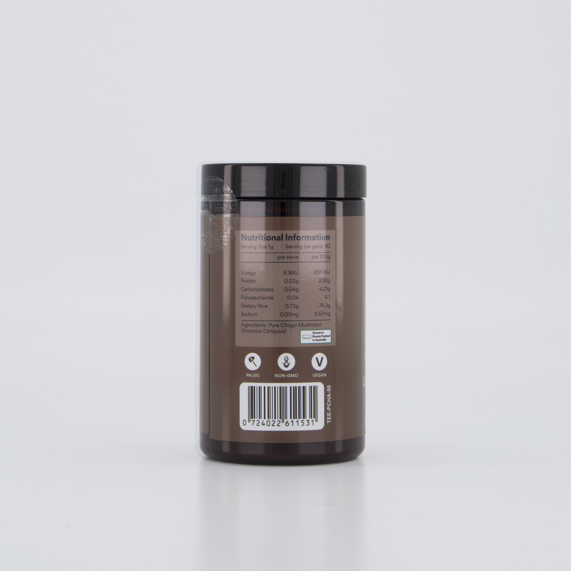 Teelixir Organic Pure Chaga 50g - Health & Beauty > Nutrition & Supplements > Vitamins & Supplements