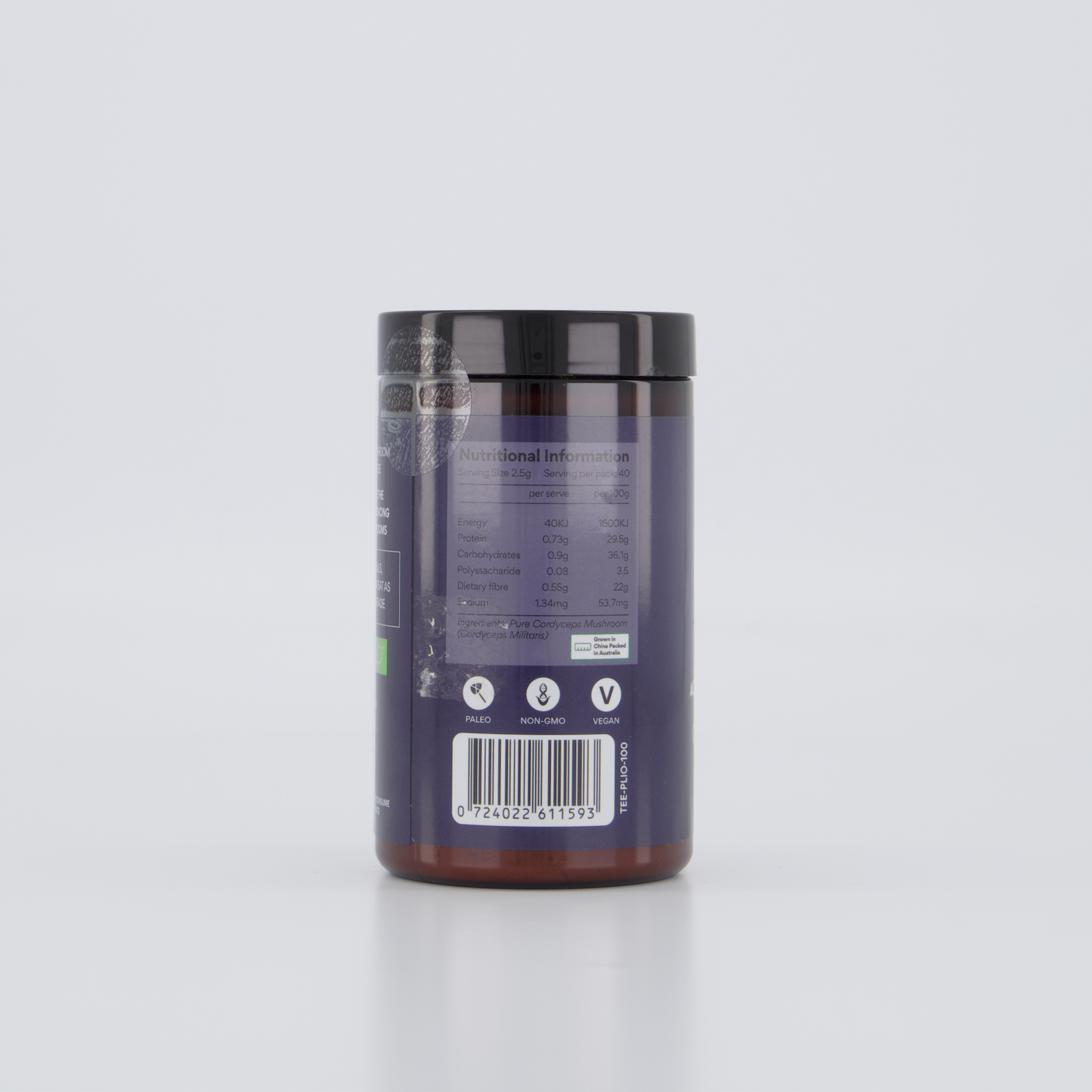 Teelixir Organic Pure Cordyceps 100g - Health & Beauty > Nutrition & Supplements > Vitamins & Supplements