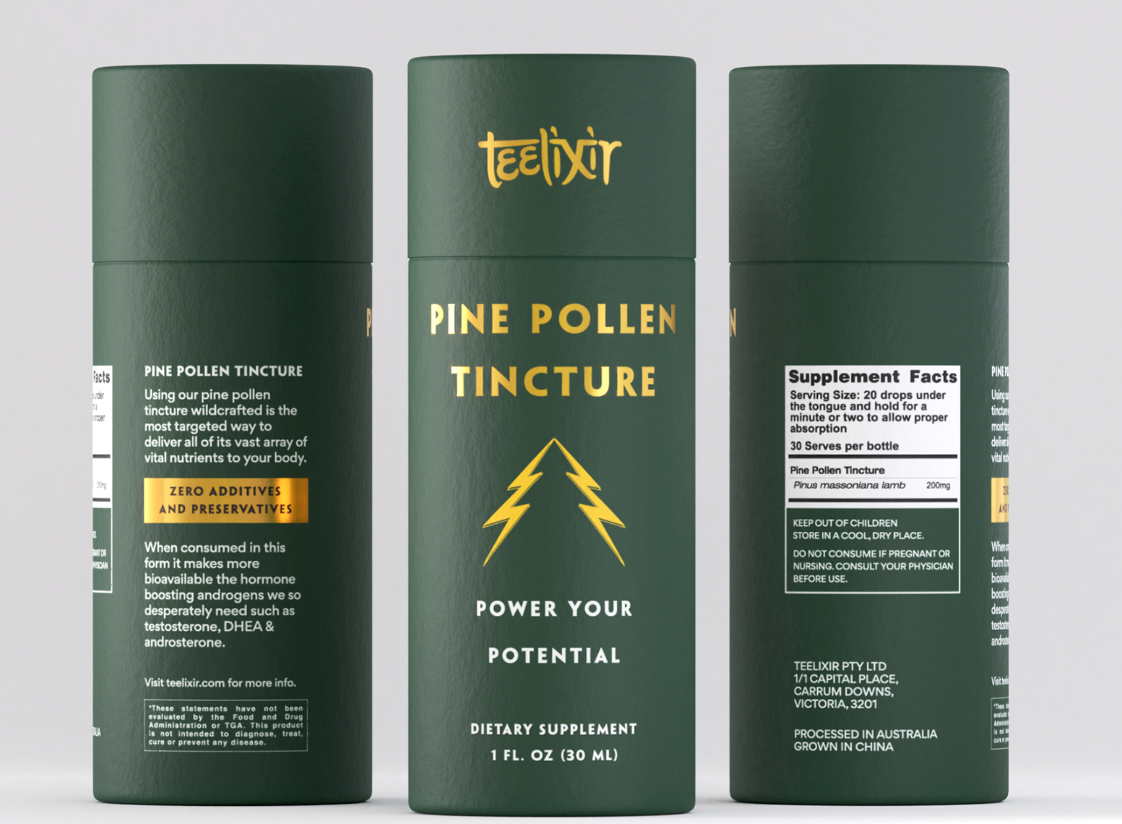 organic pine pollen tincture