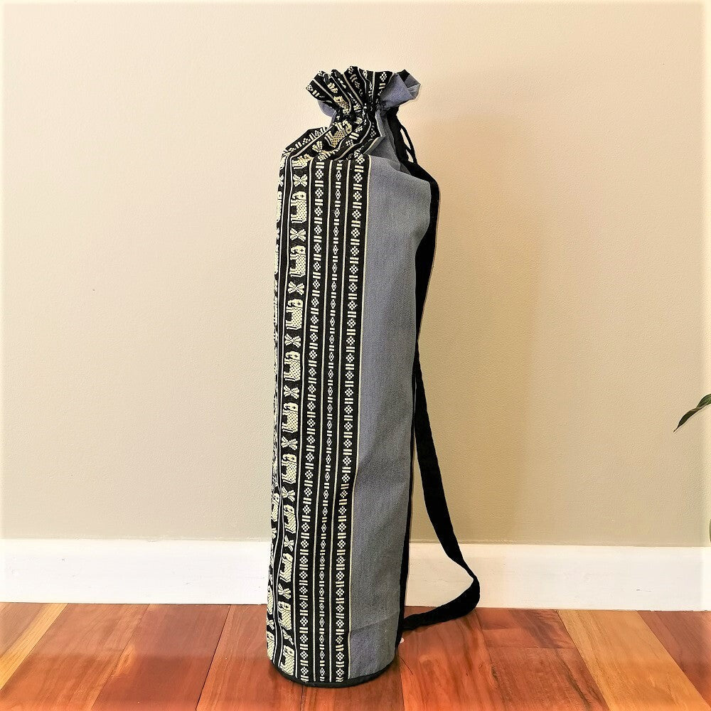 Thai Boho Yoga Mat Carry Bag BlueEle - Home & Garden > Travel > Duffel Bags