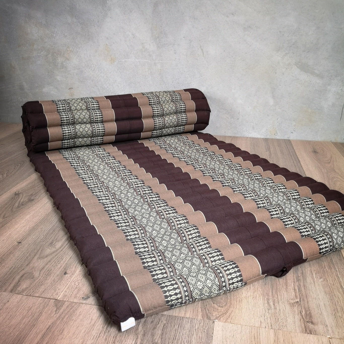 Thai Kapok Roll Up Mattress Foldout Mat Brown - Outdoor Recreation > Boating > Boating Accessories