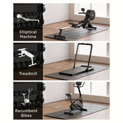 Thickened Foldable Fitness Mat｜Anti-Slip Home Exercise Mat for Treadmill and Yoga, Multi-Functional Silent Floor Protector