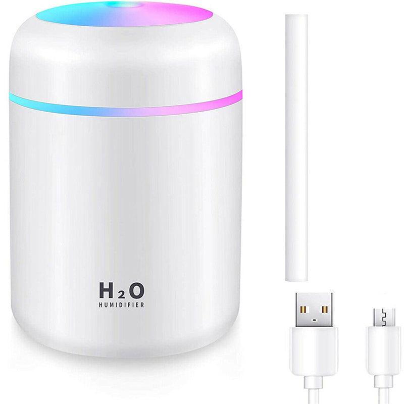 Usb Car Air Purifier Diffuser Aroma Oil Humidifier Mist Led Night Light Home Au - Pink - Appliances > Aroma Diffusers &