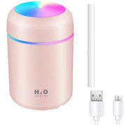 Usb Car Air Purifier Diffuser Aroma Oil Humidifier Mist Led Night Light Home Au - Pink - Appliances > Aroma Diffusers &