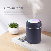 Usb Car Air Purifier Diffuser Aroma Oil Humidifier Mist Led Night Light Home Au - Pink - Appliances > Aroma Diffusers &
