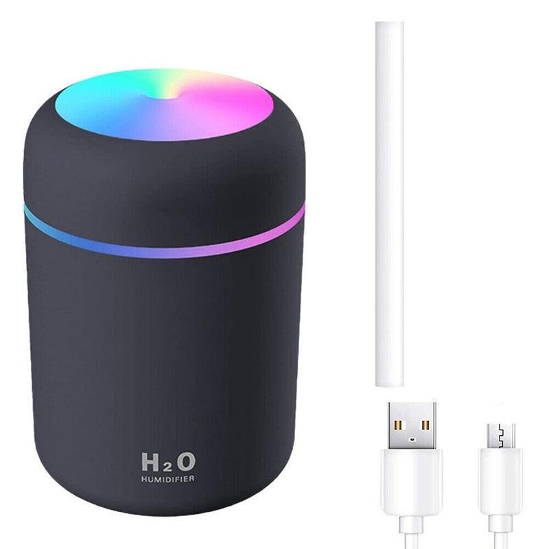 Usb Car Air Purifier Diffuser Aroma Oil Humidifier Mist Led Night Light Home Au - Pink - Appliances > Aroma Diffusers &