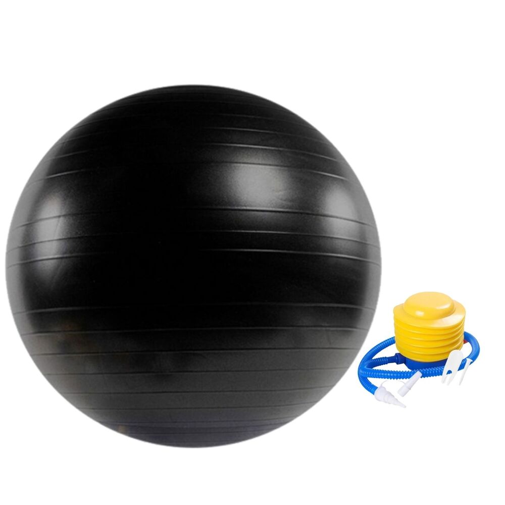 VERPEAK Yoga Ball 55cm (Black) - Sports & Fitness > Exercise Gym & Fitness > Gymnastics