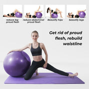 VERPEAK Yoga Ball 55cm (Black) - Sports & Fitness > Exercise Gym & Fitness > Gymnastics