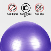 VERPEAK Yoga Ball 55cm (Red) - Sports & Fitness > Exercise Gym & Fitness > Gymnastics