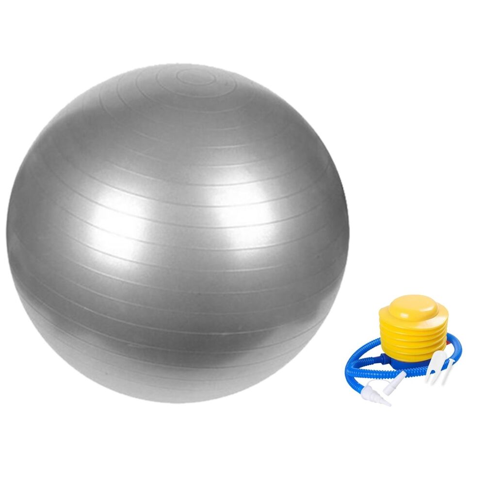 VERPEAK Yoga Ball 65cm (Silver) - Sports & Fitness > Exercise Gym & Fitness > Gymnastics