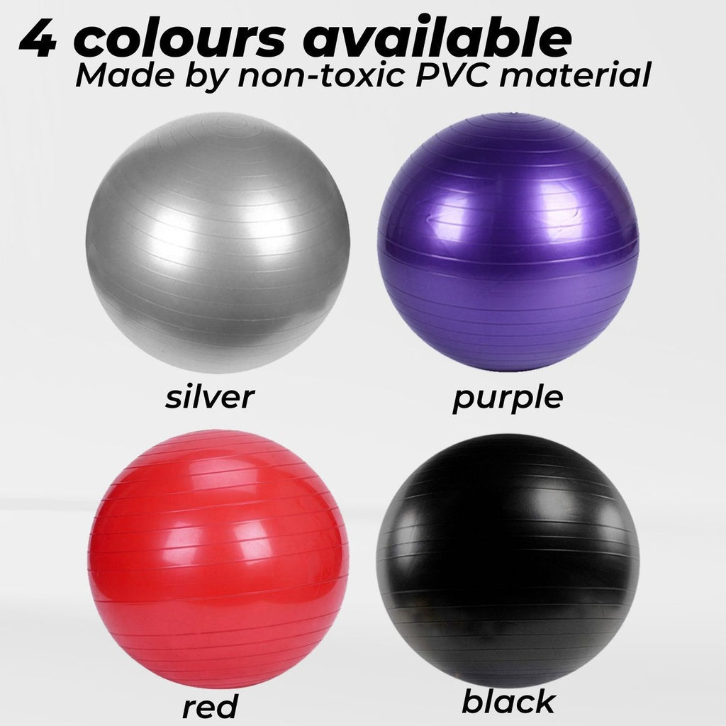 VERPEAK Yoga Ball 75cm (Purple) - Sports & Fitness > Exercise Gym & Fitness > Yoga & Pilates