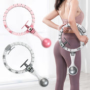 Vibe Geeks 360 Degree Smart Infinity Intelligent Hula Hoop - Gray 1 Adjustable Suction
