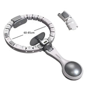 Vibe Geeks 360 Degree Smart Infinity Intelligent Hula Hoop - Gray 1 Adjustable Suction