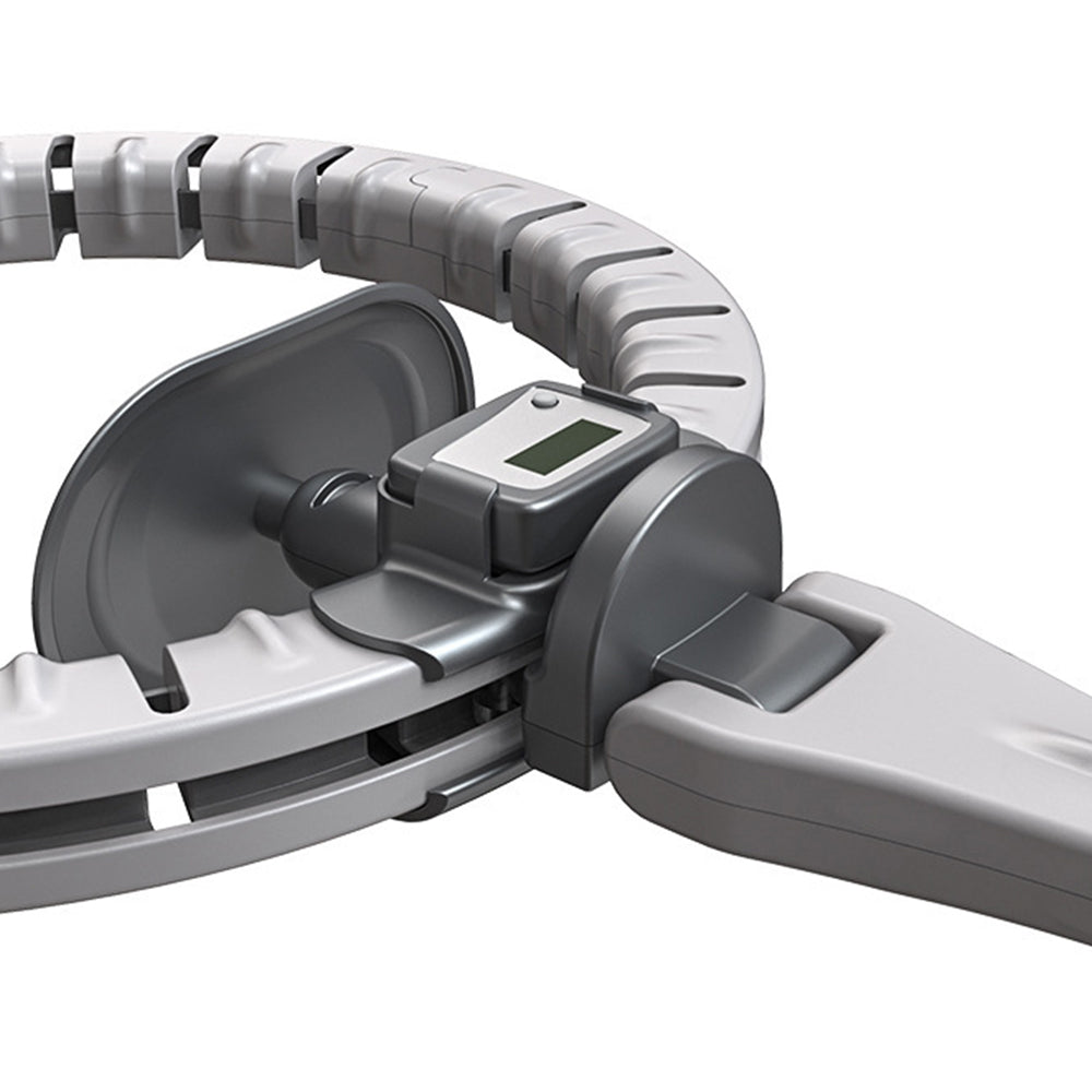 Vibe Geeks 360 Degree Smart Infinity Intelligent Hula Hoop - Gray 1 Adjustable Suction