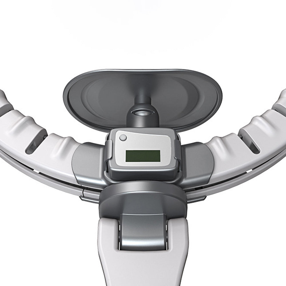 Vibe Geeks 360 Degree Smart Infinity Intelligent Hula Hoop - Gray 3  Adjustable Suction