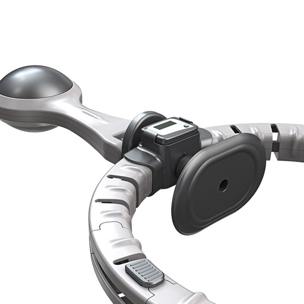 Vibe Geeks 360 Degree Smart Infinity Intelligent Hula Hoop - Gray 3  Adjustable Suction
