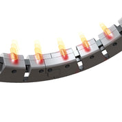 Vibe Geeks 360 Degree Smart Infinity Intelligent Hula Hoop - Pink 1 Adjustable Suction