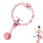 Vibe Geeks 360 Degree Smart Infinity Intelligent Hula Hoop - Pink 2  Adjustable Suction