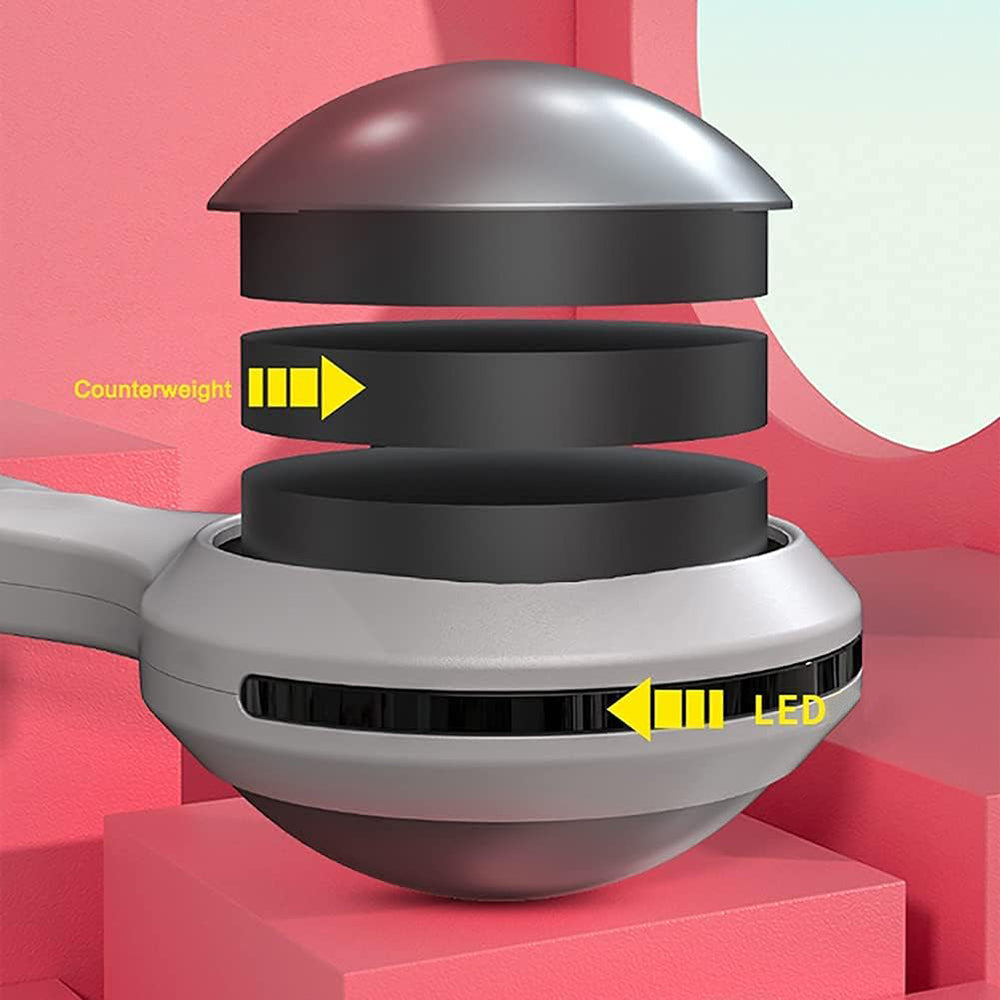 Vibe Geeks 360 Degree Smart Infinity Intelligent Hula Hoop - Pink 2  Adjustable Suction